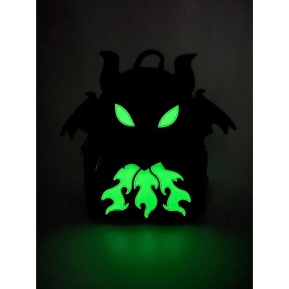 Loungefly Disney Sleeping Beauty Maleficent Dragon Cosplay Glow in the D… main image 4